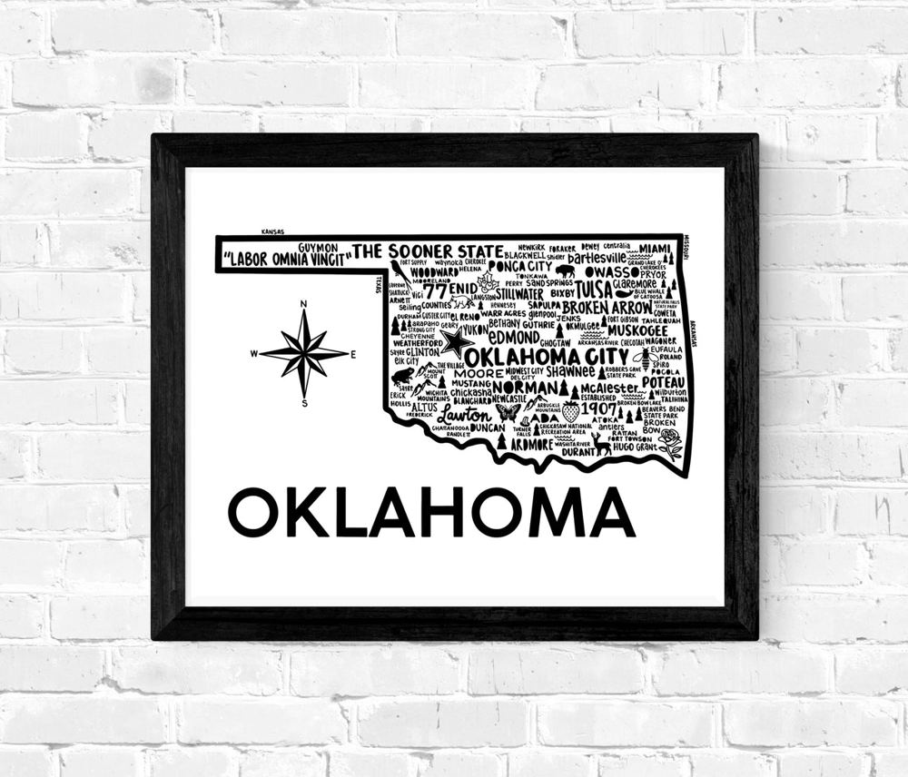 State Map Print | 3 Colors