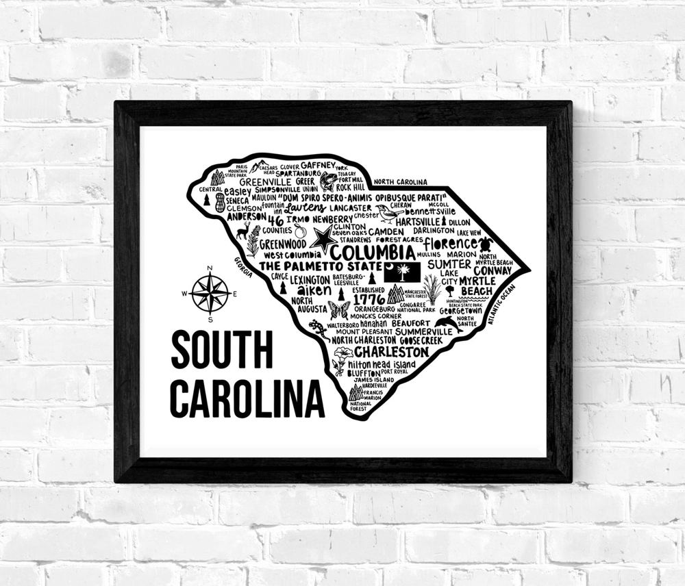 State Map Print | 3 Colors