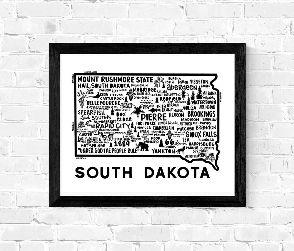 State Map Print | 3 Colors