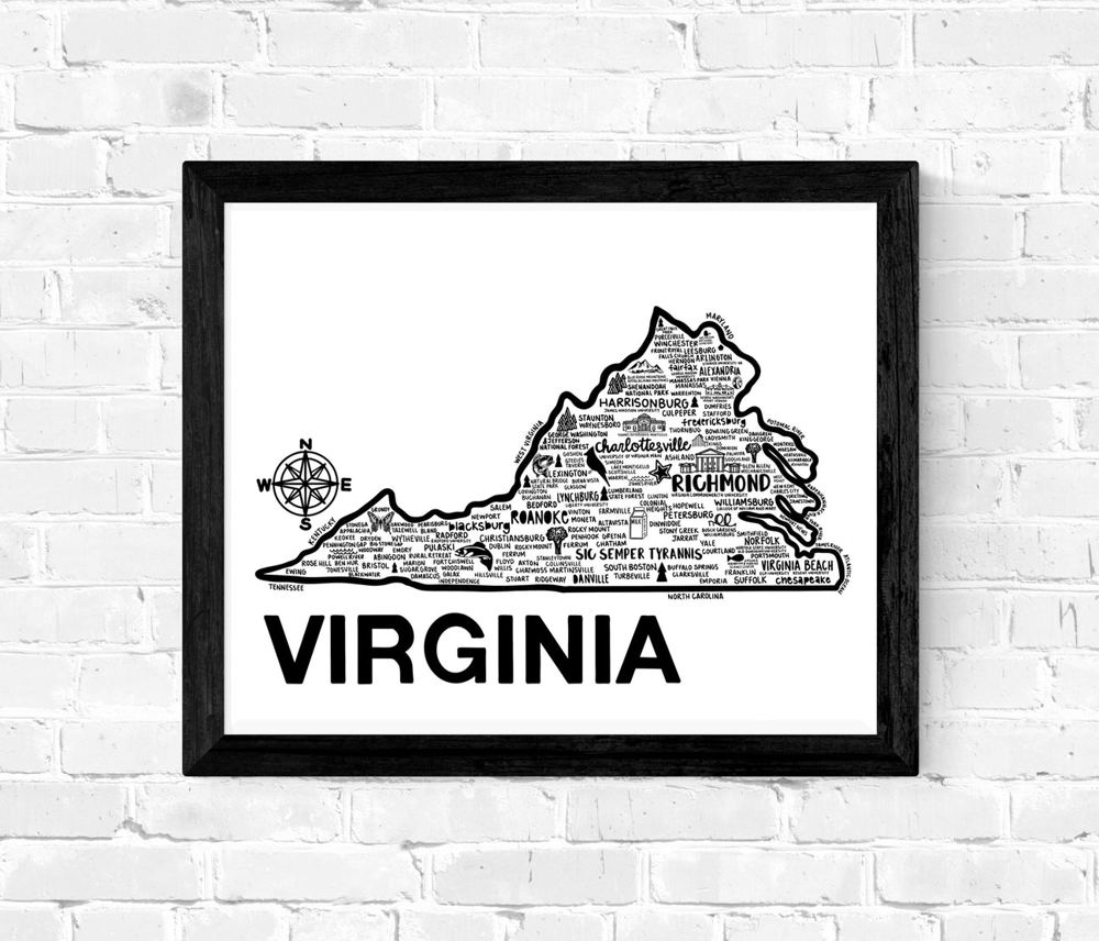 State Map Print | 3 Colors