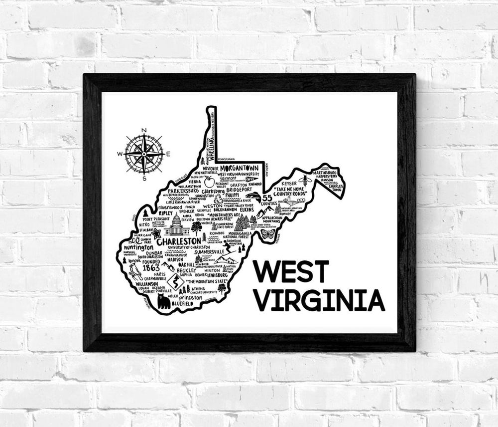 State Map Print | 3 Colors