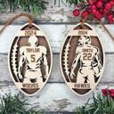  Personalized Foot Ball Ornament