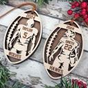  Personalized Foot Ball Ornament