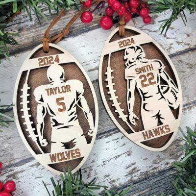 Personalized Football Ornament