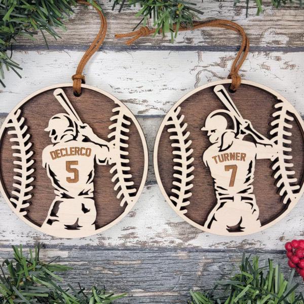 Personalized Baseball Ornament