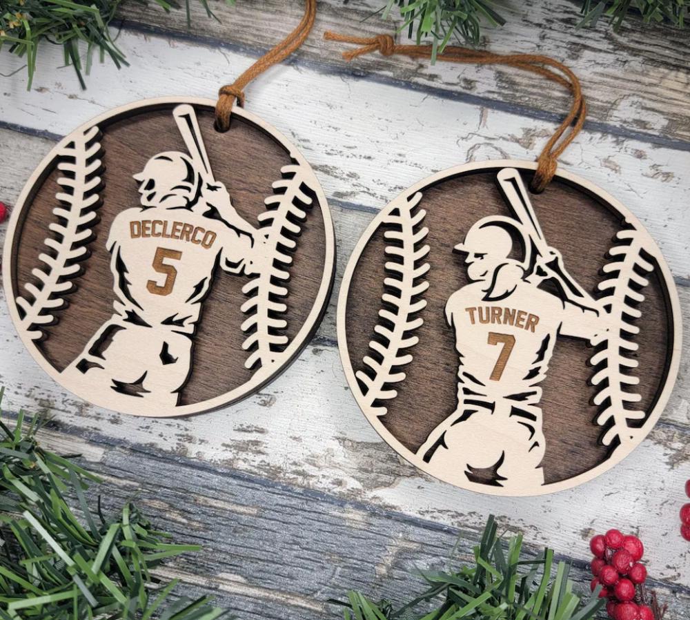 Personalized Baseball Ornament