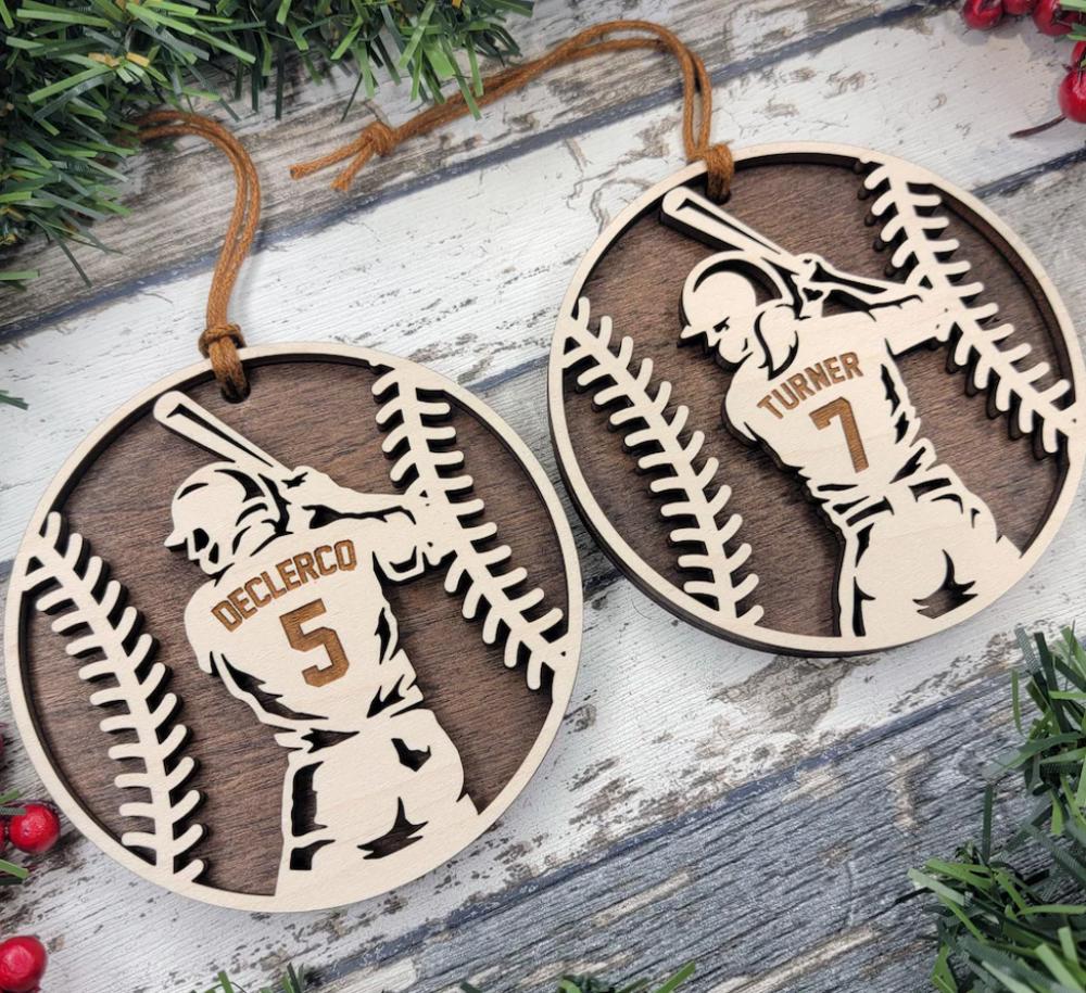 Personalized Baseball Ornament