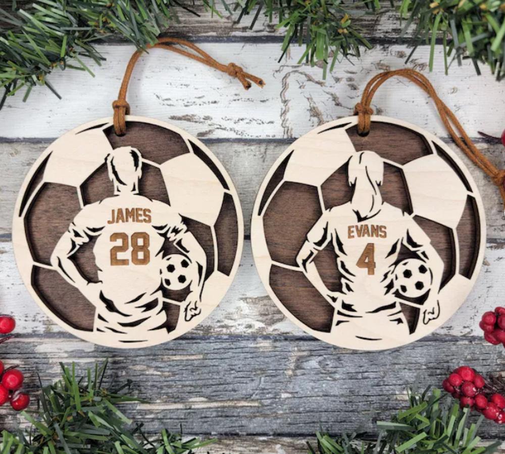 Personalized Soccer Ornament