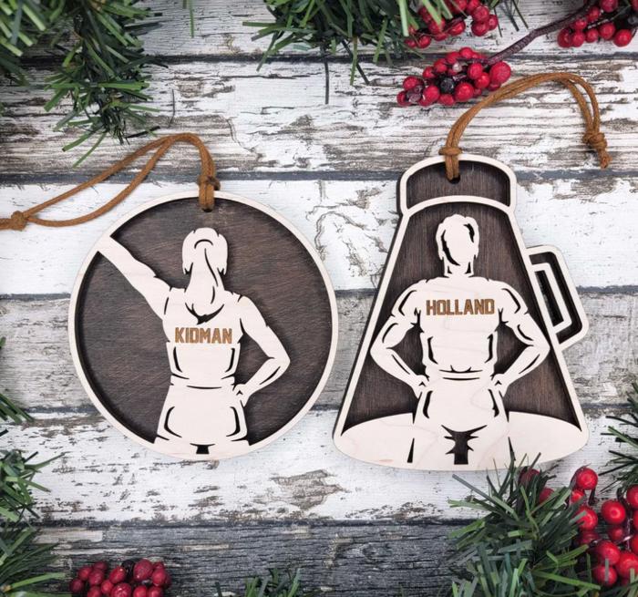 Personalized Cheerleader Ornament