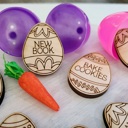 Wooden Easter Egg Reward Tokens, Kids Egg Hunt Prizes