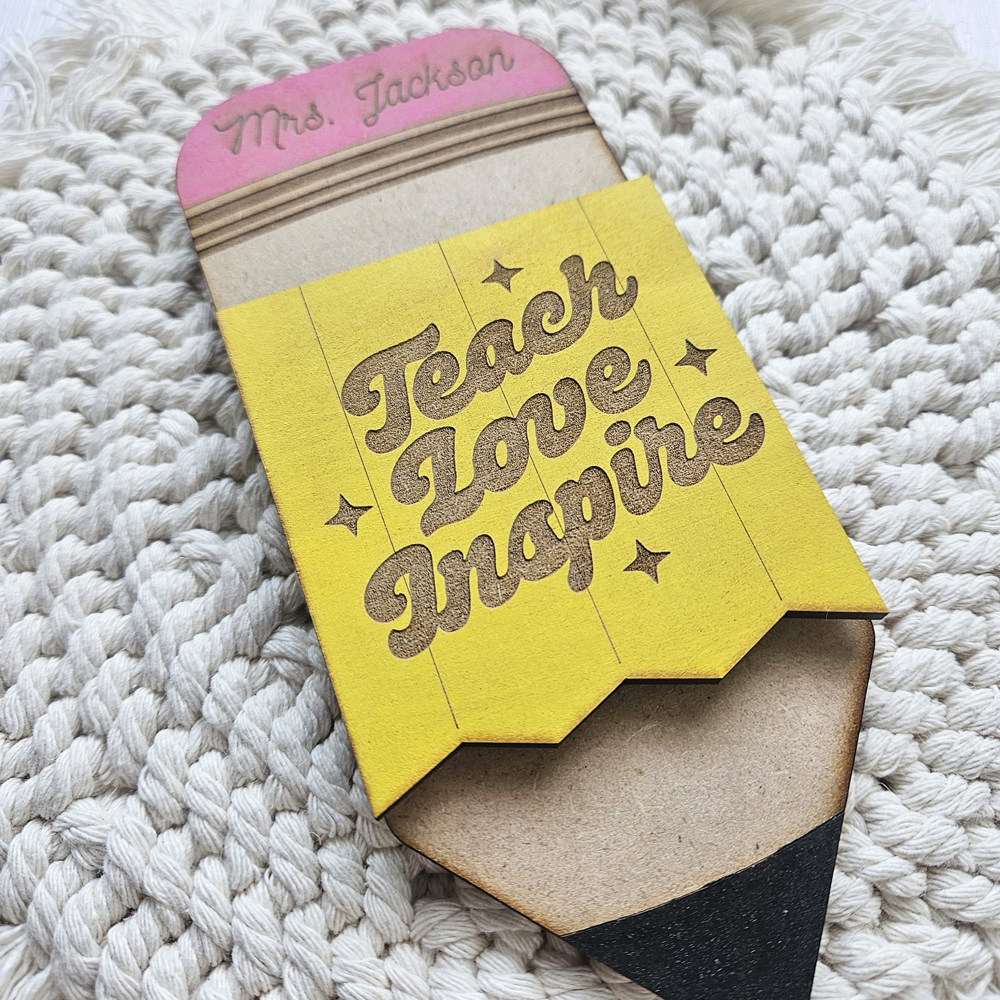 Gift Card Holder Teacher Appreciation Gift | Best Teacher Ever | Educator Gift | Back To School