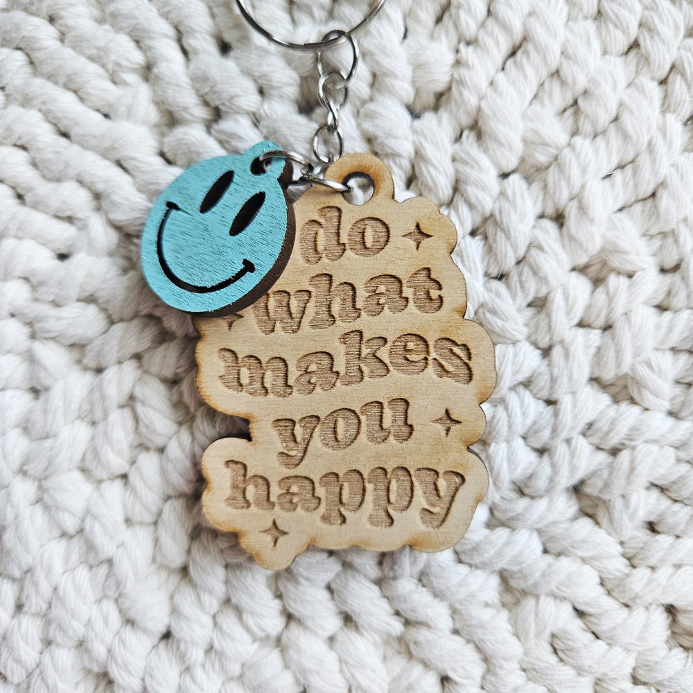 Retro Inspirational Keychain | Positive Affirmation Keychain | Gifts For Her | Self Love Keychain