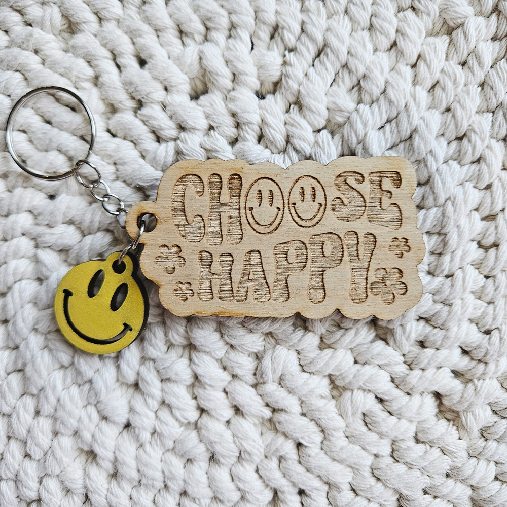 Retro Inspirational Keychain | Positive Affirmation Keychain | Gifts For Her | Self Love Keychain