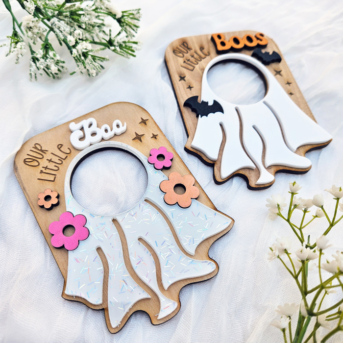 Halloween Fridge Magnet Photo Frame | Our Little Boos Ghost Picture Frame | Ghost Magnet Kids Keepsake Gift