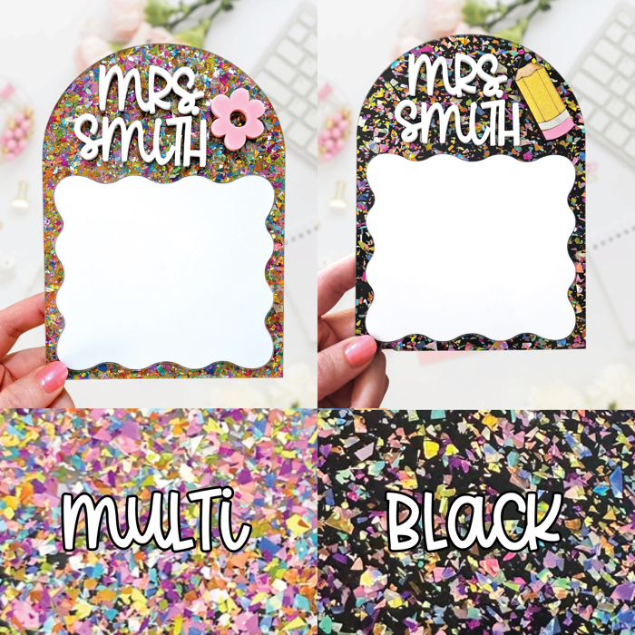 Reusable Teacher Personalized Note Pad | Dry Erase Note Pad | Custom Note Pad Holder | Teacher Appreciation Gift | Back To School