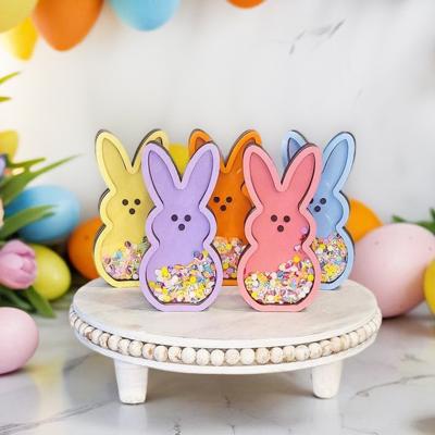 Peep Bunny Shaker Sign | Easter Holiday Decor | Tiered Tray Decor