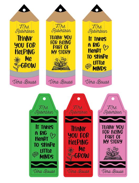 Personalized Teacher Name Bookmark | Teacher Appreciation Gift | Teacher Thank You | Back To School | Educator Gift