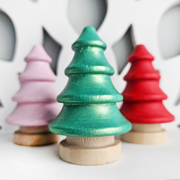 Christmas Tree Mini Wooden Home Decor | Christmas Table Decor | Holiday Tiered Tray Decor | Christmas Shelf Sitter