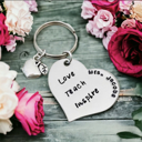  Love Teach Inspire Personalized Keychain