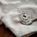  I love you a bushel and a peck and a hug around the neck hand engraved necklace 