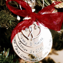  Our first Christmas as Mr and Mrs personalized Christmas ornament newlywed ornament first Christmas married 