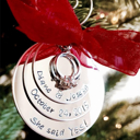  Custom engagement ornament personalized engagement gift with couples names and engagement date 