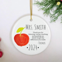  Personalized teacher ornament gift for teacher Christmas ornament 