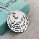  I love you a bushel and a peck hand stamped necklace with heart charm