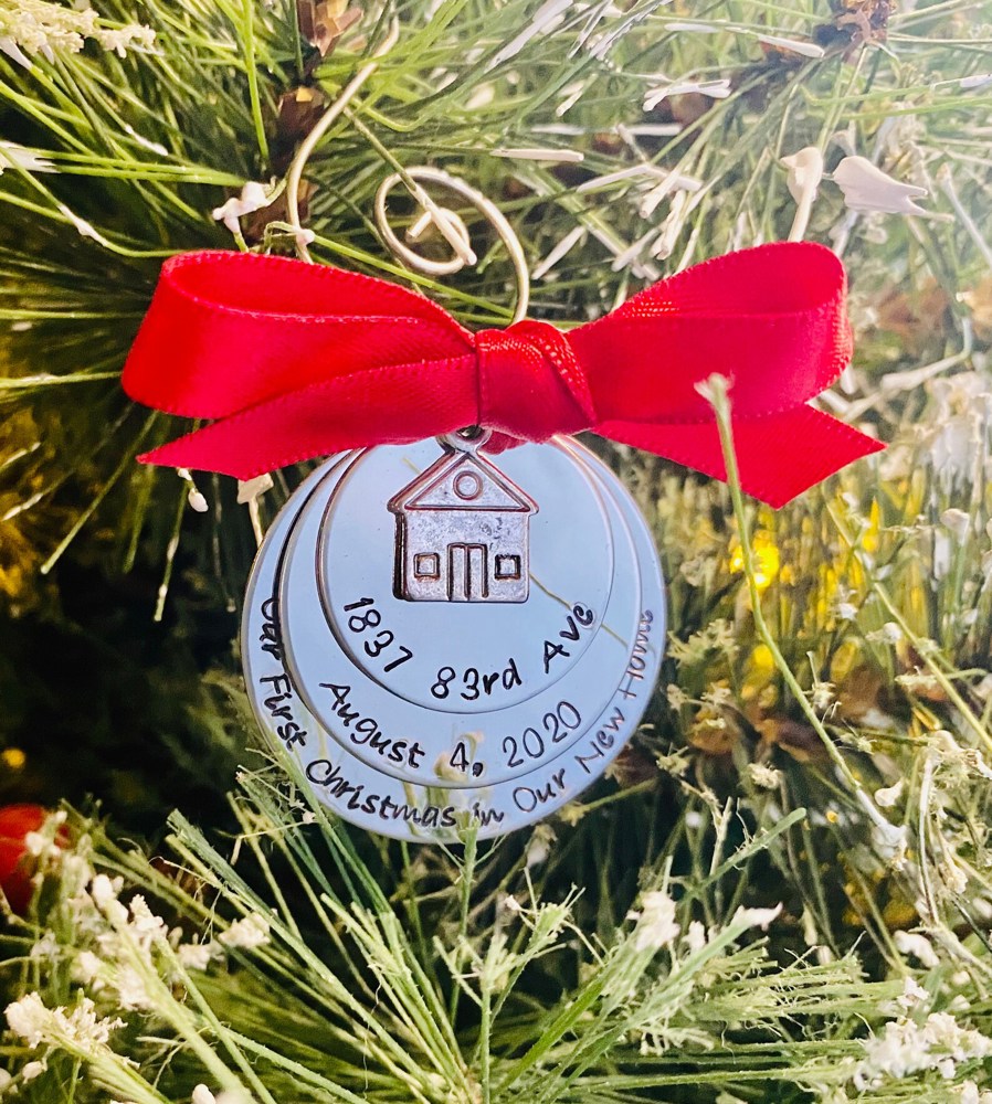 First Christmas in Our New Home Christmas Ornaments, Personalized Our New House Ornament, 2024 New Home Ornament, Our First Home Keepsake