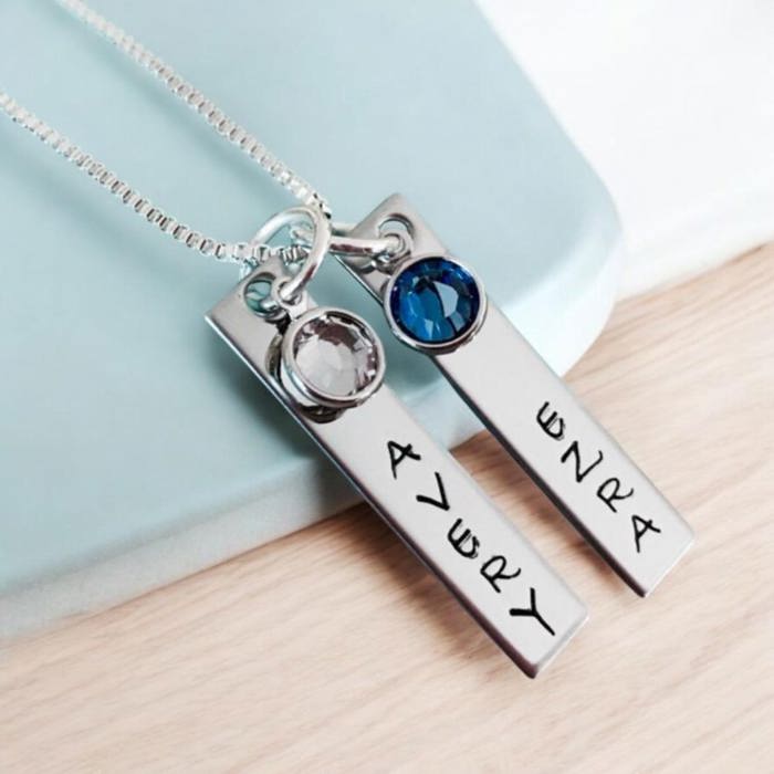 Personalized Mother's Necklace with names and birthstones Grandma's necklace Personalized name necklace