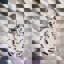  My angel has paw prints pet memorial keychain with pets name