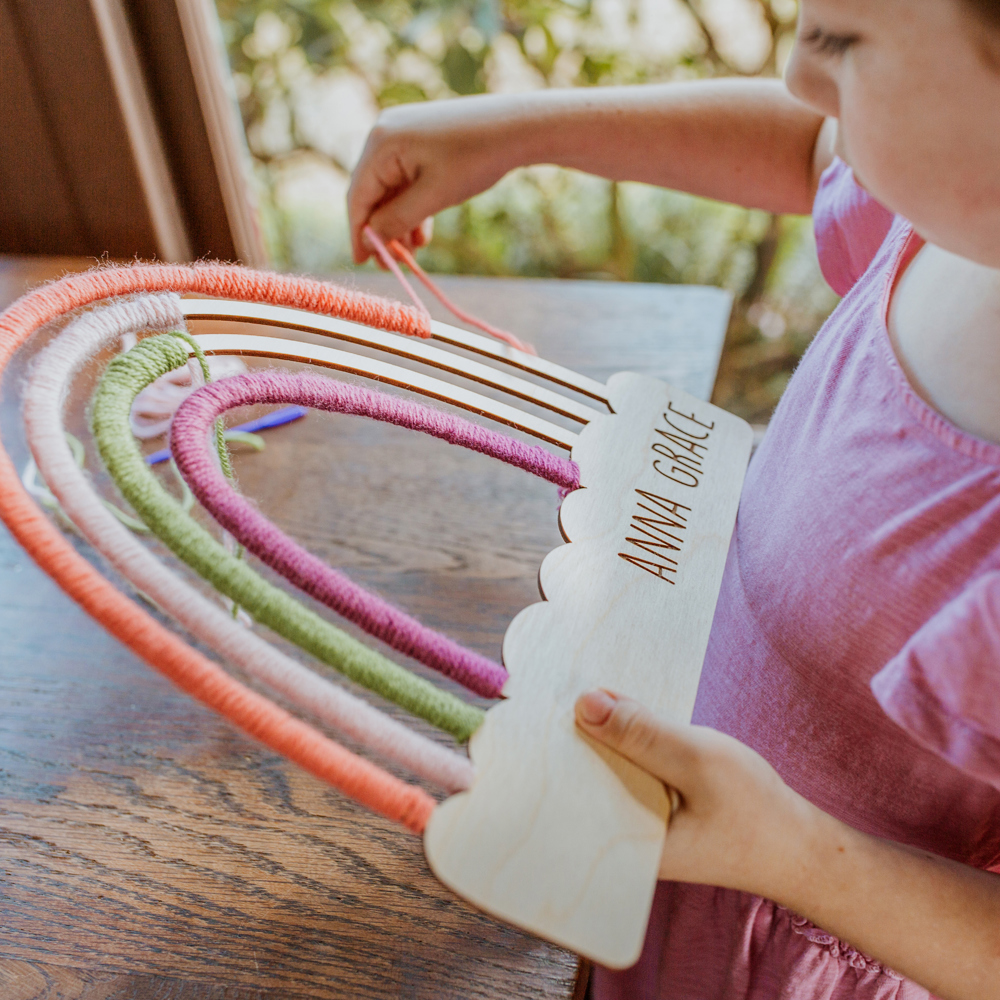 Large Personalized Rainbow Craft