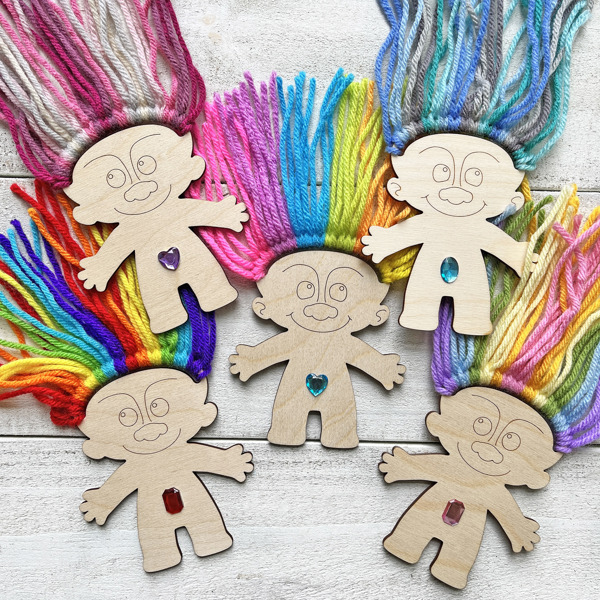 Rainbow Trolls Craft