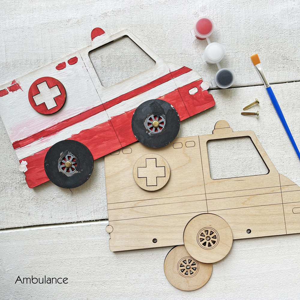 Interactive Vehicle Craft Kits - Construction, City, Emergency Vehicles & more!