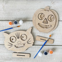  Vintage Pumpkin or Kitty Cat – Halloween Craft Kits