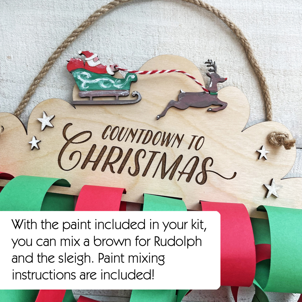 Countdown to Christmas - Paper Chain and Paint Craft Kit