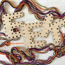 Eek Letters / Halloween yarn Halloween Yarn Shapes - Boo Basket Crafts for Kids
