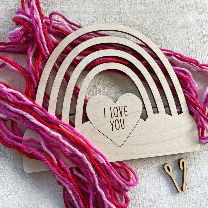  Valentine’s Day Rainbow Craft Kit - Stand Included