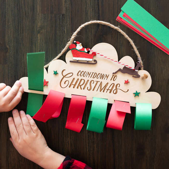 Countdown to Christmas - Paper Chain Painting Craft Kit for Kids & Adults