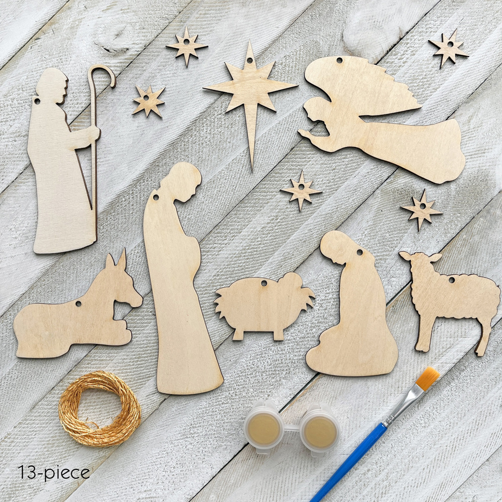 Nativity Hanging Mobile Craft - Christmas craft kit for kids & adults