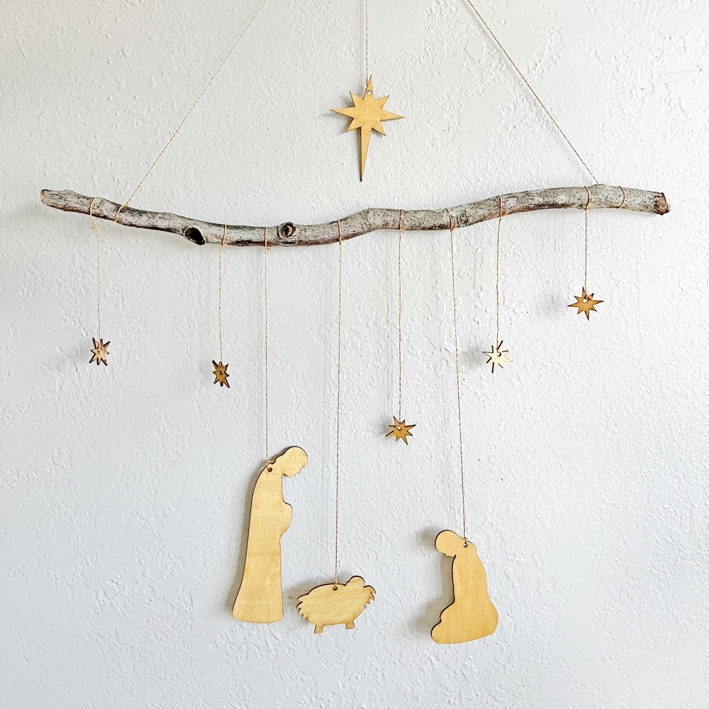 Nativity Hanging Mobile Craft - Christmas craft kit for kids & adults