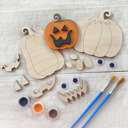  Halloween Pumpkin Decorating Craft - Paint and Brushes Included