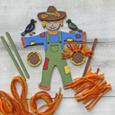  Scarecrow & Sunflowers Fall Craft - Paint and Brushes Included