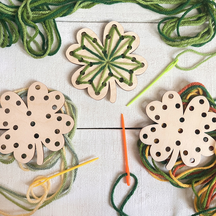  Colorful Shamrocks Sewing Craft – Individually Packaged for St. Patrick's Day