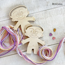 Princess Multi Rainbow Trolls Craft