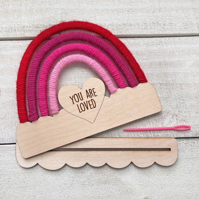  Valentine’s Day Rainbow Craft Kit - Stand Included