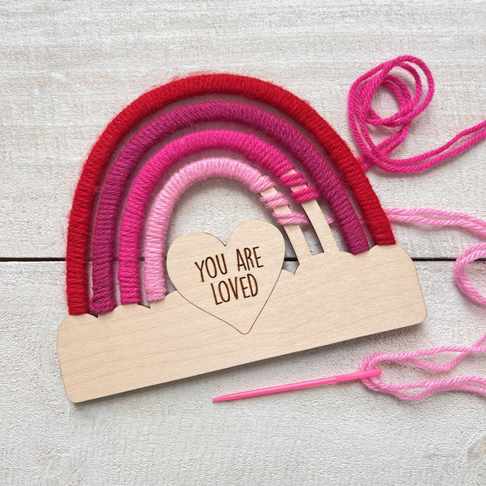  Valentine’s Day Rainbow Craft Kit - Stand Included