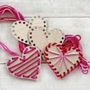   Colorful Heart Sewing Craft – Individually Packaged for Valentine's Day