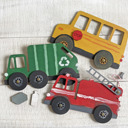  Interactive Vehicle Craft Kits - Construction, City, Emergency Vehicles & more!