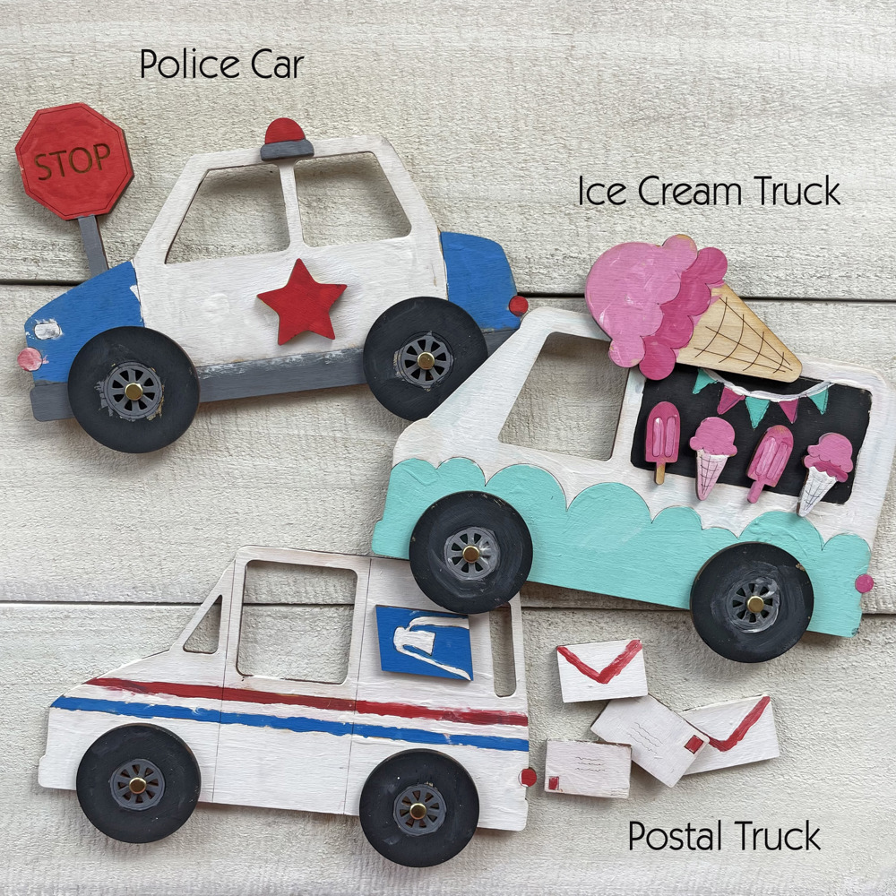 Interactive Vehicle Craft Kits - Construction, City, Emergency Vehicles & more!